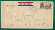 FRANCE - 1947 COVER From BEAULIEU-SUR-MER To NEW YORK - Yvert # 778 - Briefe U. Dokumente