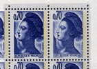 Variété Connue Du Liberté N° 2240 70c Bleu (DOUBLE FRAPPE) - 1982-1990 Liberté De Gandon