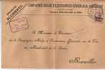 BELGIUM USED COVER 1916 CANCELED BAR NAMUR-NAMEN - OC1/25 Governo Generale