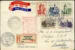 Kastelen 1953 Op Kaart  Speciaal Vlucht Eindhoven-Schipol-Amsterd Am 15 Mei 1951 En Special Stempel PHILIPS - Cartas & Documentos