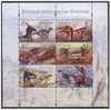 2000 POLAND Prehistoric Animals MS - Unused Stamps