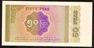 50 Pyas    "MYANMAR"      UNC    Ro 44 - Myanmar