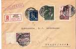 FS-M007/ FINNLAND -  Einschreibebrief, Buntfrankatur 1946 - Lettres & Documents