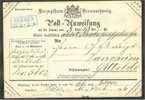 BRAUNSCHWEIG Post-Anweisung (MONEY ORDER) 1866, SUPERB! - Brunswick