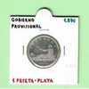 GOBIERNO PROVISIONAL 1 PESETA  PLATA 1.870  MBC- DL-785 - Andere & Zonder Classificatie