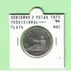 GOBIERNO PROVISIONAL 2 PESETAS  PLATA 1870 #74 MBC  DL-805 - Other & Unclassified