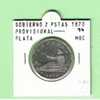 GOBIERNO PROVISIONAL 2 PESETAS  PLATA 1870 #74 MBC  DL-805 - Andere & Zonder Classificatie