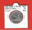 GOBIERNO PROVISIONAL 2 PESETAS  PLATA 1870 #74 MBC  DL-807 - Sonstige & Ohne Zuordnung