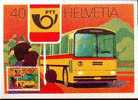 SUISSE Carte Maximum Num.Yvert 1111 LE BUS POSTAL - Cartes-Maximum (CM)