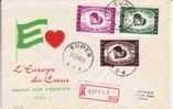 BELGIUM FDC COB 1090/92 €6.00 EUROPE DU COEUR - 1951-1960