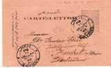 Gr-Ka005/ Kartenbrief No. 1,  Mit Vollem Rand, Smyrne 1899, Nach Hoechst, Deutschland - Smyrna & Asie Mineur