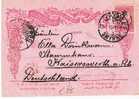 Gr-Ka008/ Zierkarte, Antwortteil, Aufgeklebte Marke, Smyrne 1916 Nach Kaiserswerth A. Rh. - Smyrna & Asie Mineur