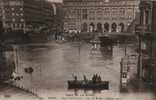 CRUE DE LA SEINE PARIS Gare Saint Lazare Cour De Rome Janvier 1910 Cpa Animée - Floods