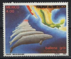 MEXIQUE (MEXICO) 1980  1 Valeur Neuve (MNH**) N° YT 979 - Ballenas