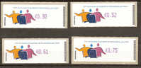 Portugal 2007 Année Européenne égalité Chances Timbres Distributeur VARIETÉ VIOLET Crouzet ATM Equal Opportunities - Machine Labels [ATM]