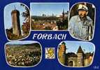 CPSM, FORBACH, 5 VUES + BLASON, DATEE 1982. - Forbach