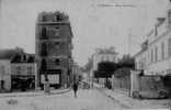 D91 - YERRES - VUE ANIMEE DE LA RUE DE PARIS + Pub Verso Chocolat Louis - Yerres