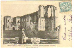 MAILLEZAIS  Ruines De La Cathédrale Partie Romane Et Gothique Vue Prise Au Sud Est - Maillezais