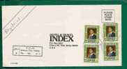 JORDAN VF REGISTERED COVER AMMAN To NEW JERSEY - 4 STAMPS - Jordanie