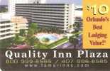 TARJETA DE USA ORLANDO BEST QUALITY INN PLAZA - Sonstige & Ohne Zuordnung