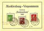 SBZ032 / Meckl./Vorp.Bodenreform Schwerin 2.8.46.Platten-Fehler - Cartas & Documentos