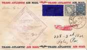Irl032/1.-Flug NY 1939,  Ex Dublin ToN.Y. 1 Sh. Lichtschwert, 3 Pence Kelt. Kreuz (First Flight) - Lettres & Documents