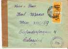 SBZ325 / Kontrollrat II überdruckt SBZ, Von Neu-Petershain Nach Wien - Cartas & Documentos