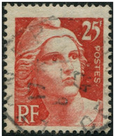 Pays : 189,06 (France : 4e République)  Yvert Et Tellier N° :  729 (o) (taille-douce) - 1945-54 Marianne De Gandon