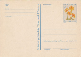 AUTRICHE AUSTRIA ÖSTERREICH Entier P509 Stationary Ganzsache Fleur Blume Flower Arnika Arnica 1991 - Briefkaarten