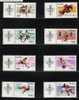 POLAND 1967 OLYMPICS APPEAL SET OF 8 LABELS LEFT NHM Sports - Ongebruikt