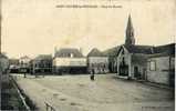 87 - HAUTE VIENNE - St SULPICE Les FEUILLES - PLACE Du MARCHE - CARTE RARE - CLICHE DE NUSSAC De GUERET En CREUSE 23 - Saint Sulpice Les Feuilles