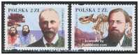 2002 POLAND Polish People In The World(DINOSAUR) 2v STAMP - Neufs