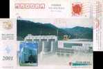 Longxi Hydroelectric Power Station  , Pre-stamped Postcard, Postal Stationery - Water