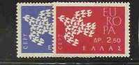 EUROPA-CEPT - GREECE 1961 - DOVE FLYING - Yvert # 753/4 - MLH - 1961