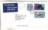 GOOD Postal Cover USA ( Austin ) To ESTONIA 1997 - Nice Stamped: Monroe; Cycling; United Nations - Covers & Documents