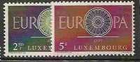 EUROPA-CEPT - LUXEMBOURG 1960 - Yvert # 587/8 - MLH - 1960