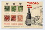 N - DANEMARK - Publicité TUBORG (1961) - Carte Avec Emplacements Pour Timbres - PARFAIT ETAT - Briefe U. Dokumente