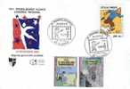 FRANCE 3303 Carte PromoJeunes 09 Alsace 2000 + Timbre TINTIN HERGE KUIFJE TIM COMICS BD BANDE DESSINEE - Comics