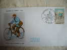 Publicité Pharmaceutique Arginine Veyron Sur FDC 1972 Journée Du Timbre. Facteur Rural Bicyclette. NICE - Farmacia