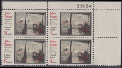 !a! USA Sc# 1433 MNH PLATEBLOCK (UR/33134) - John Sloan - Neufs