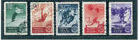 CCCP, 1949, SPORTS, MI 1409-1413 @ WITH GUM NO HINGE CACHET COURTOISIE COMPLET - Gebraucht