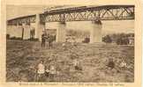 MORESNET-VIADUCT-TRAIN-TREIN-CARTE ANIMEE-GENDARME-SOLDATS-ENFANTS-ENVOYEE- VOYEZ LES 2 SCANS ! ! ! - Blieberg