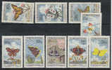 TCHECOSLOVAQUIE,1961,MI 1301-1309, YT 1184-1192 ** PAPILLONS, SCHMETTERLINGE, BUTTERFLIES - Autres & Non Classés