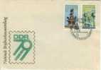 RDA FDC Michel 2441 2442  Fontaines TBE  Cote 1,50 - Storia Postale