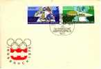 RDA FDC Michel 2099 2103 2101 2104 Jeux Olympiques 1976 Luge Ski De Fond TBE Cote 4,70 - Covers & Documents