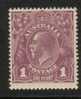 AUSTRALIA  1 PENNY PURPLE  HEAD OF KGV  MINT   CV 10$A  READ DESCRIPTION !! - Dienstzegels