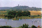 Carte Postale 91. Bretigny  Le Plan D'eau Vue Sur La Tour De Monthéry  Trés Beau Plan - Bretigny Sur Orge