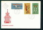 FDC 2153 Bulgaria 1971 / 9 Flags > Covers  10. Communist Party / RED FLAG  /Kongress Der KP Bulgariens - Covers