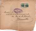 BELGIUM USED COVER OCCUPATION 1918 CANCELED BAR MOMIGNIES - OC1/25 Governo Generale