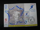 Cachet Strasbourg - 1992 - Parcours De La Flamme Olympique - Inverno1992: Albertville